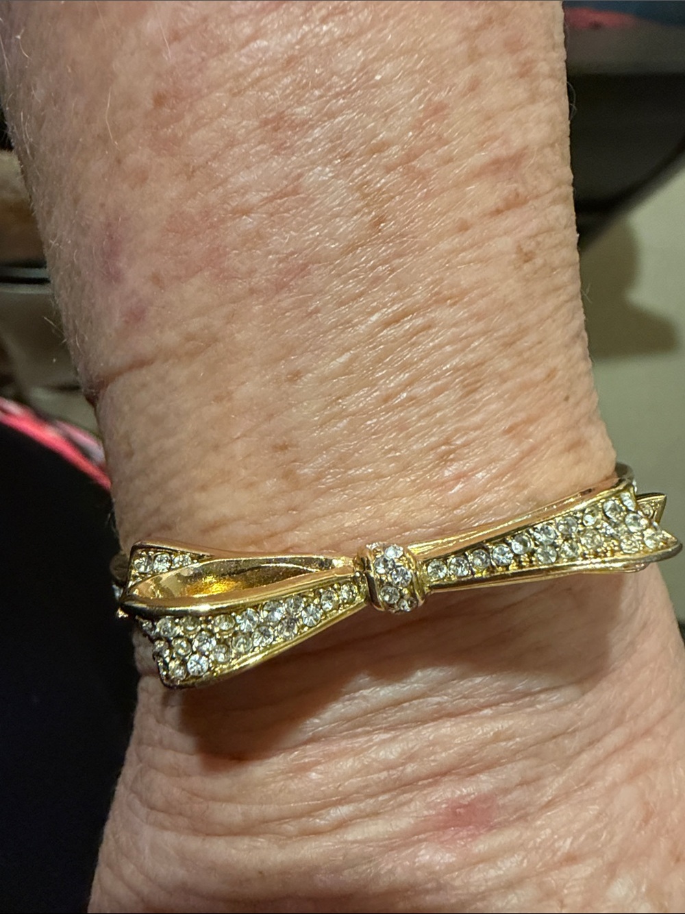 kate spade Gold Bow Pave Crystal Bracelet - Picture 2 of 4